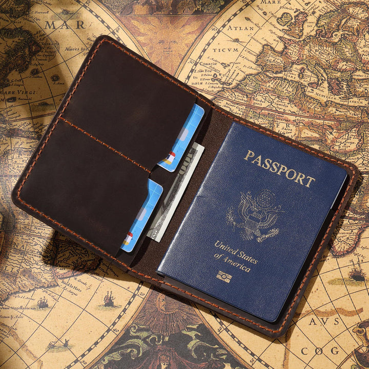 Leather Passport Holder Kalsten