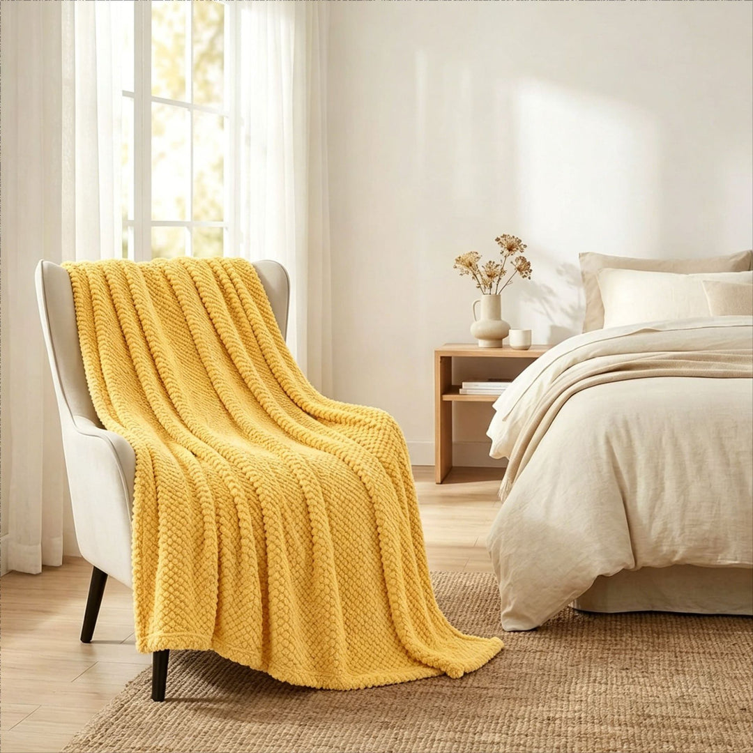Chunky Knit Throw Blanket