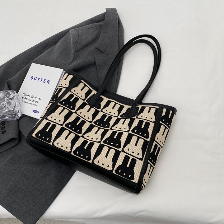 Playful Patterned Tote Bag Kalsten