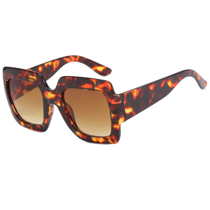 Women's oversized sunglasses with square frames and UV protection Kalsten