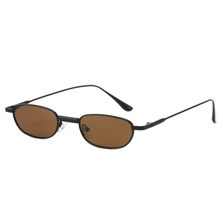 Sleek Minimalist Oval Sunglasses Kalsten