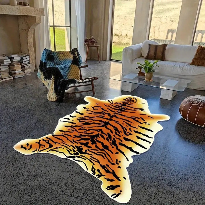 Playful Tiger Shaped Bath Mat