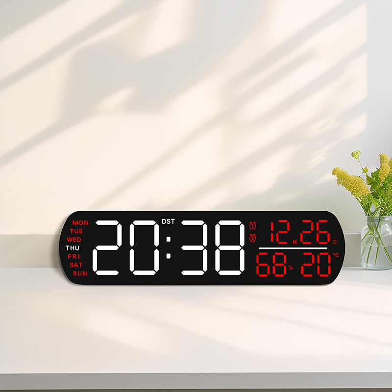 Digital wall clock with temperature and hygrometer display Kalsten