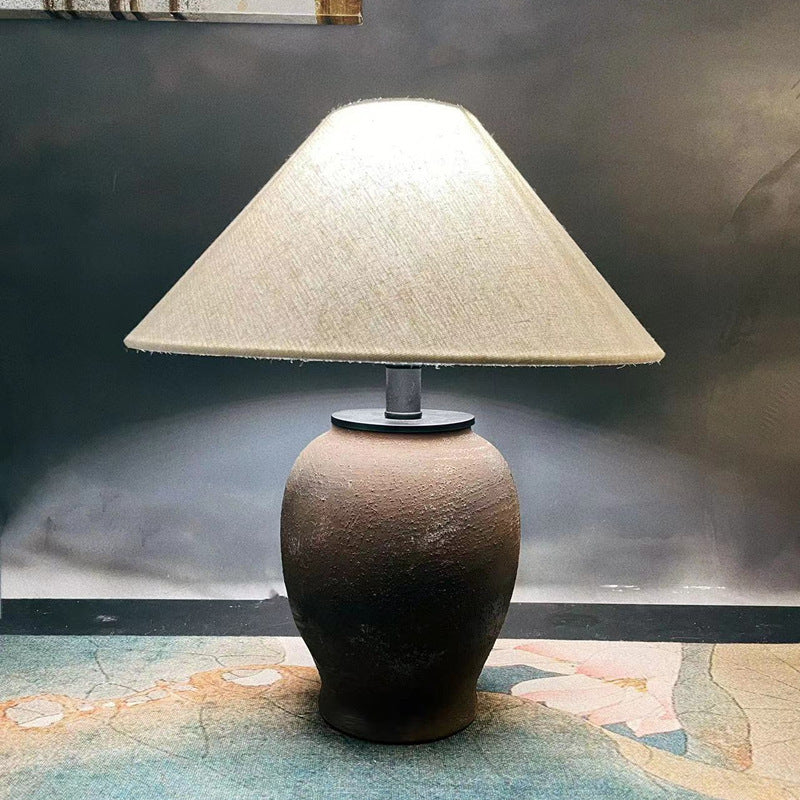Decorative Table Lamp with Unique Ceramic Base