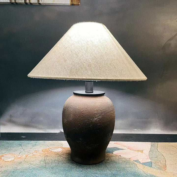 Decorative Table Lamp with Unique Ceramic Base