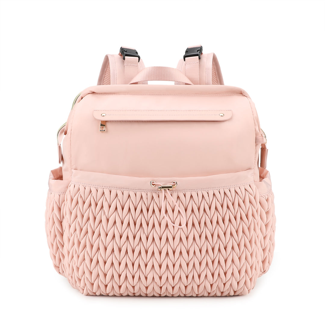 Fashionable backpack with braided design Kalsten