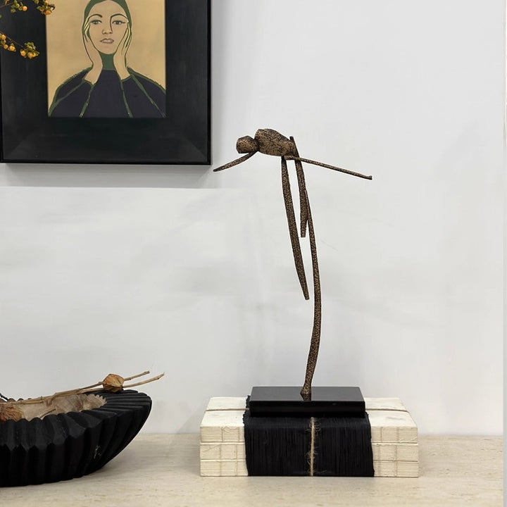 Abstract Decorative Metal Bird Sculpture