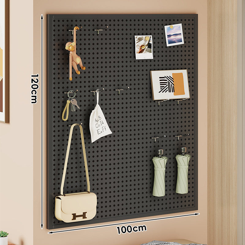 Wall-Mounted Perforated Metal Pegboard Organizer Panel