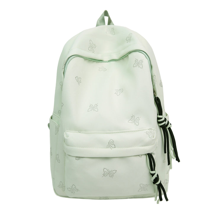 Butterfly Emblem Decorated Backpack Kalsten