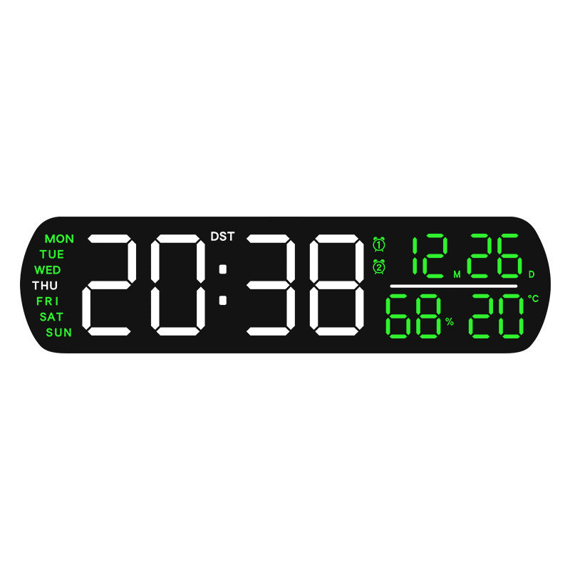 Digital wall clock with temperature and hygrometer display Kalsten