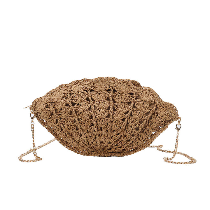 Elegant Crochet Shell-Shaped Handbag