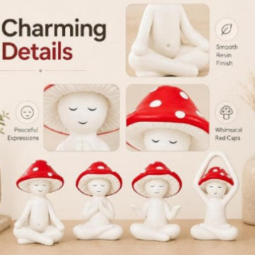 Playful Zen Garden Decor Figure Set Kalsten