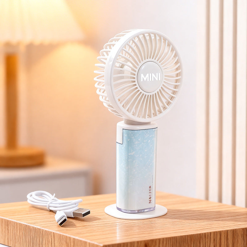 Unisex portable mini table fan with USB battery and infinitely adjustable tilt function Kalsten