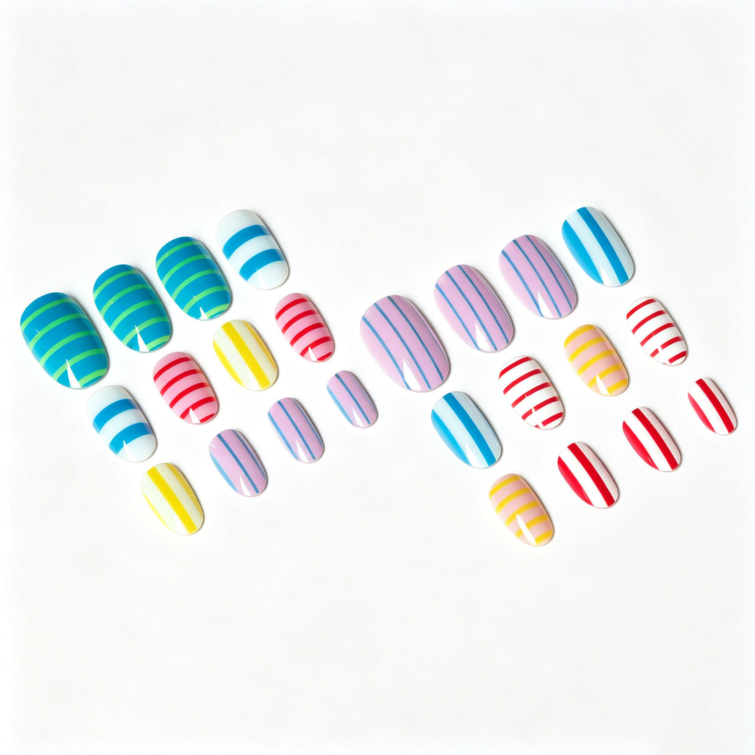 Striped Nail Art Design Kit