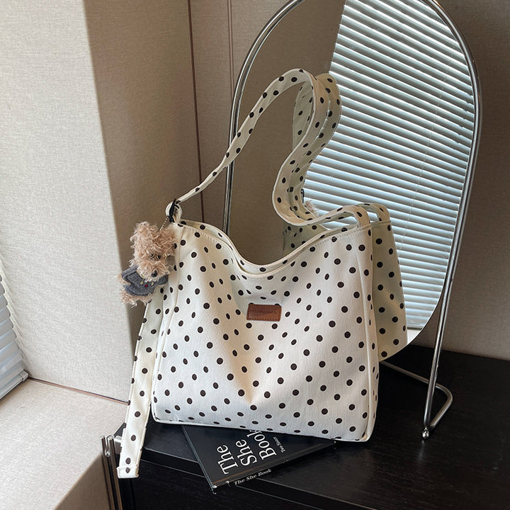 Casual Polka Dot Hobo Bag