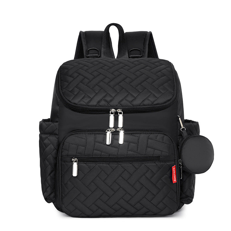 Quilted Multi-Compartment Backpack Kalsten