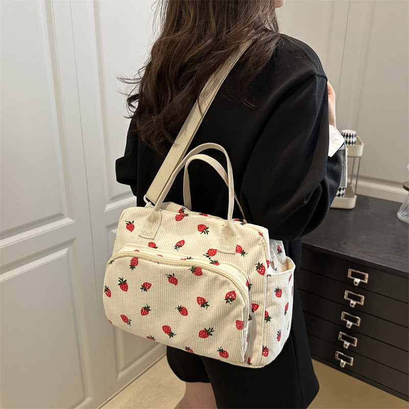 WoPlayful Strawberry Print Crossbody Bag Kalsten