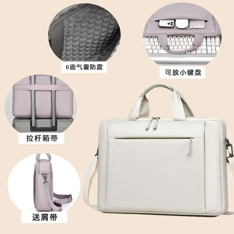 Laptop Bag With Practical Organizer And Removable Shoulder Strap Kalsten