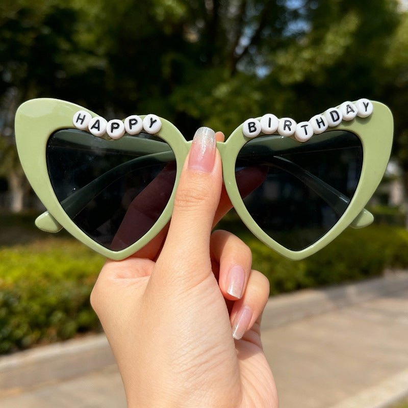 Fun Themed Heart-Shaped Sunglasses Kalsten