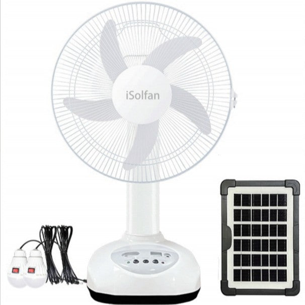 Women's portable solar standing fan with USB connection and smart control Kalsten