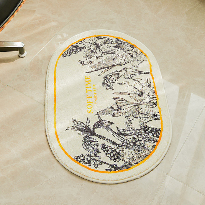 Decorative Botanical Bathroom Mat