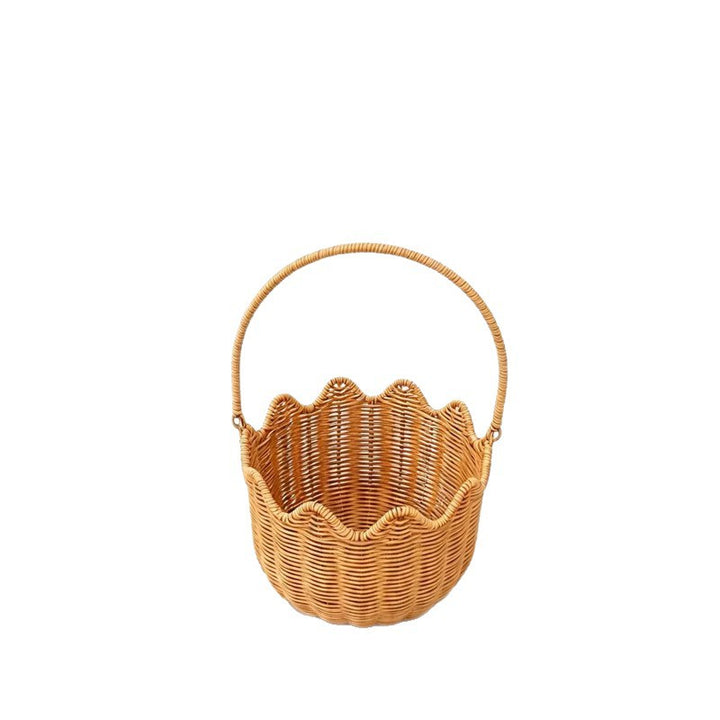 Scalloped Woven Storage Basket Kalsten