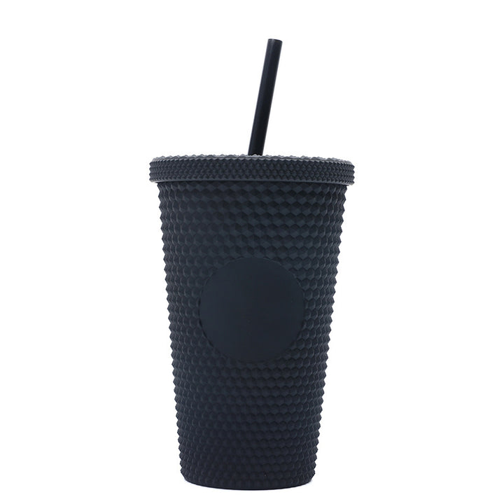 Unisex plastic drinking cup with textured design Kalsten