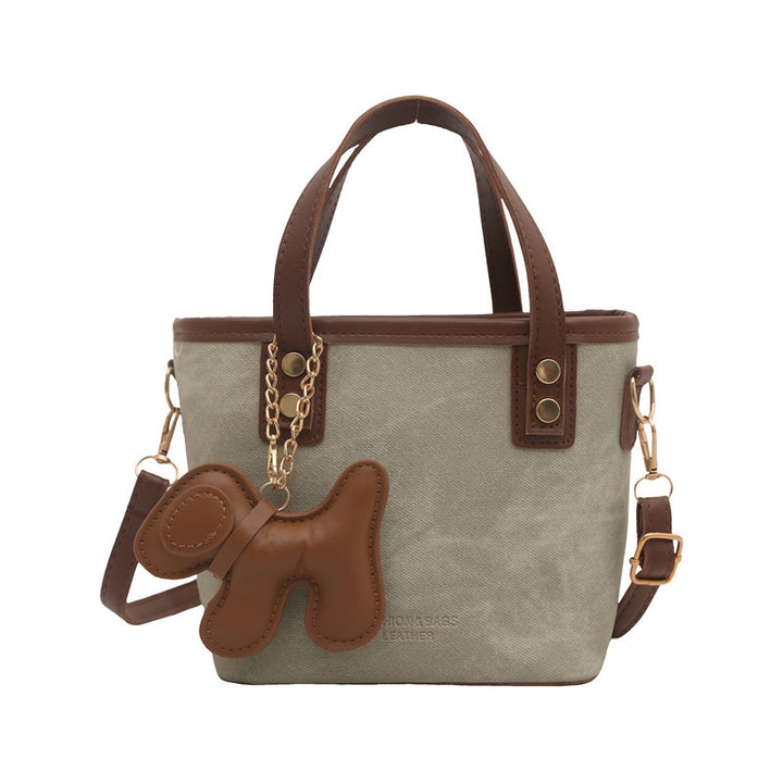 Playful Denim Mini Handheld Tote Bag Kalsten