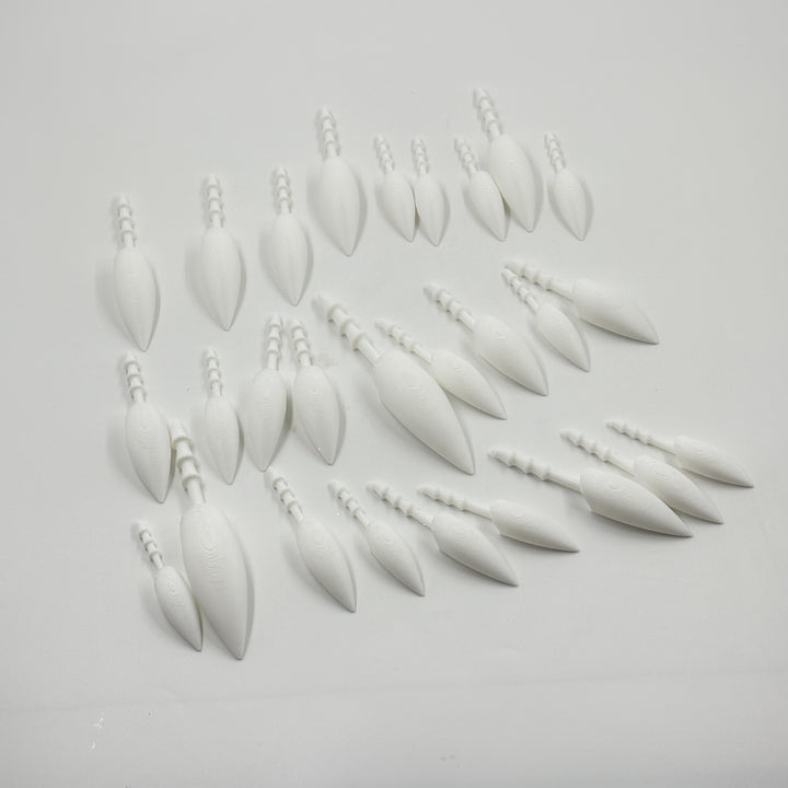 Plastic safety noses with mounting pins for plush toy and crafting projects