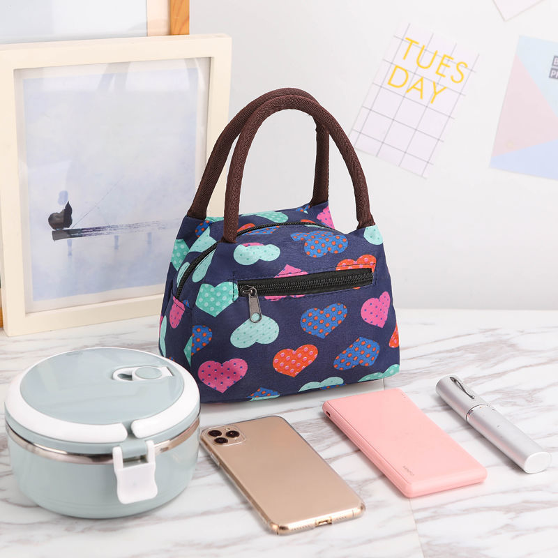 Floral Print Insulated Lunch Carrier Kalsten