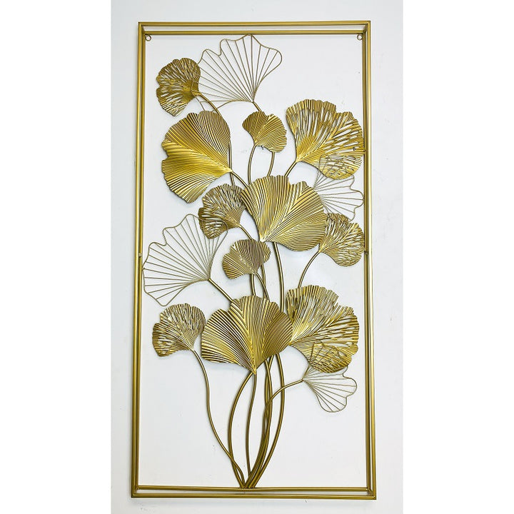 Decorative Metal Wall Art Sculpture with Ginkgo Leaf Design Kalsten 1789208504