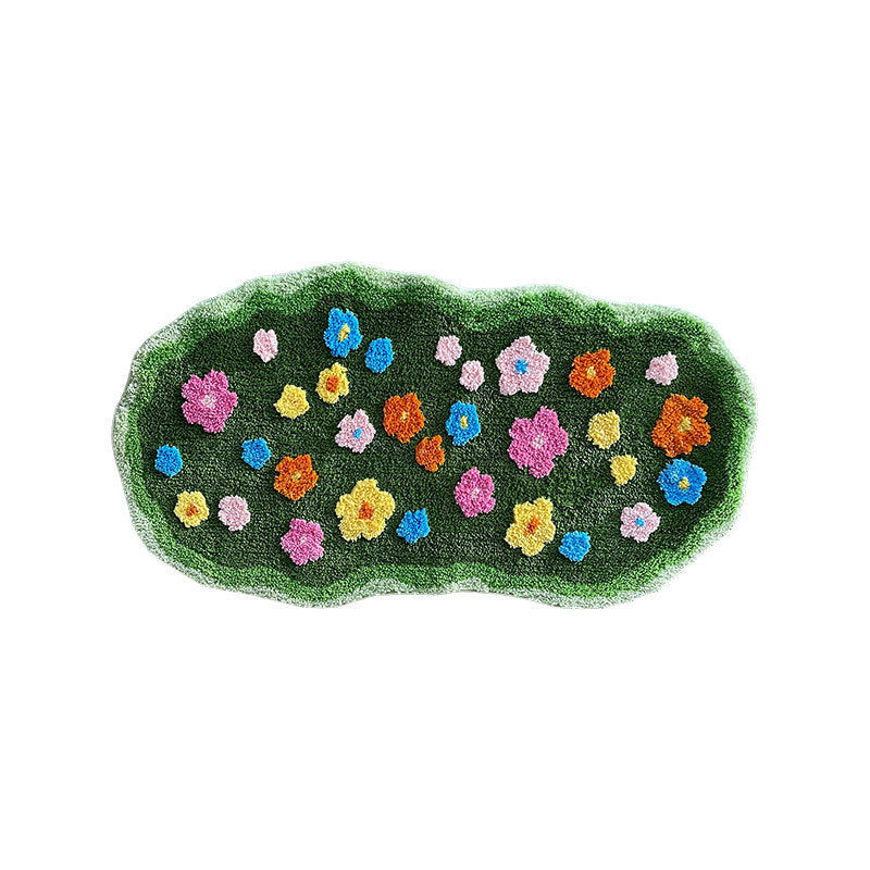 Abstract Mountain-shaped Rug