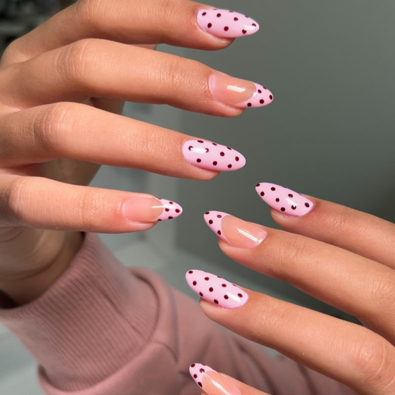 Artistic Polka Dot Press-On Nail Design Kalsten