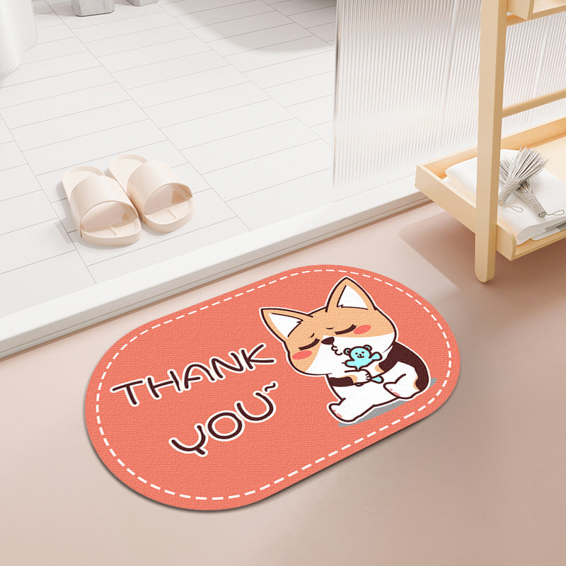 Cute Pet-Themed Entrance Mat