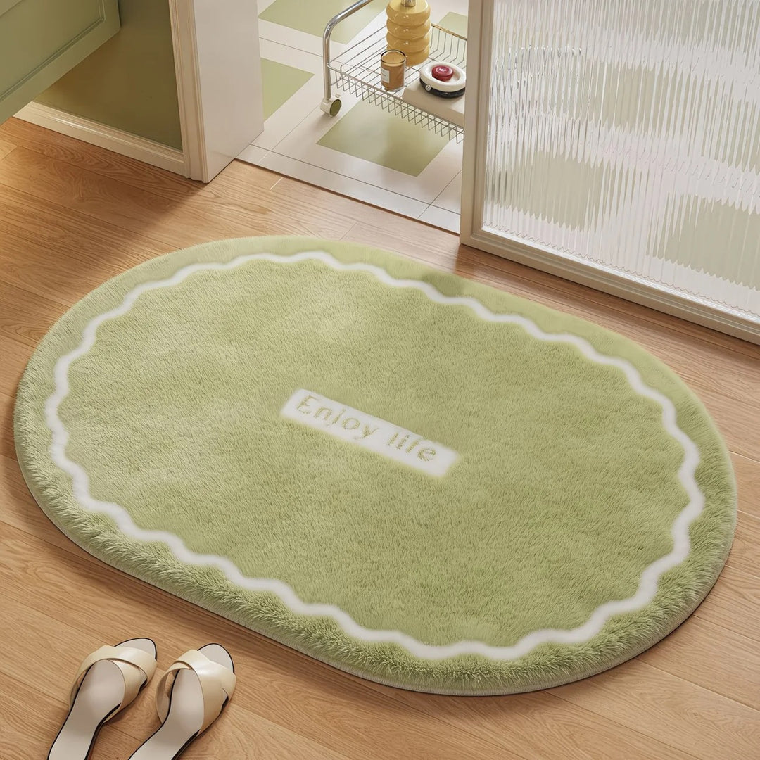 Soft Plush Round Bathroom Rug Kalsten