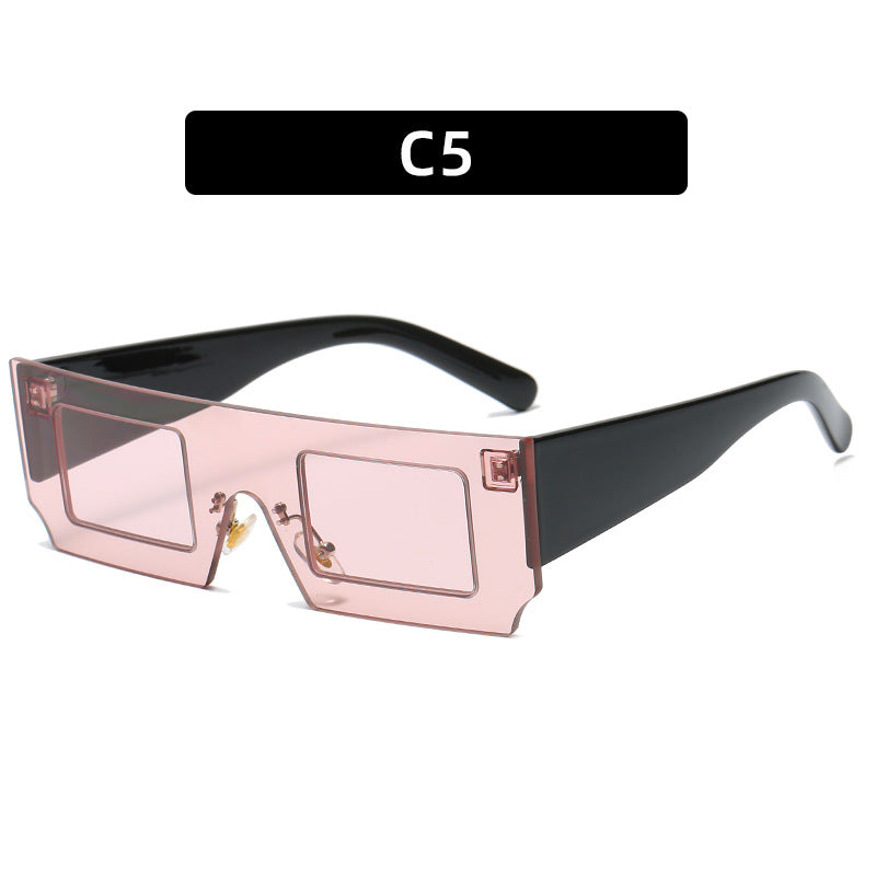 Futuristic Square Shield Sunglasses