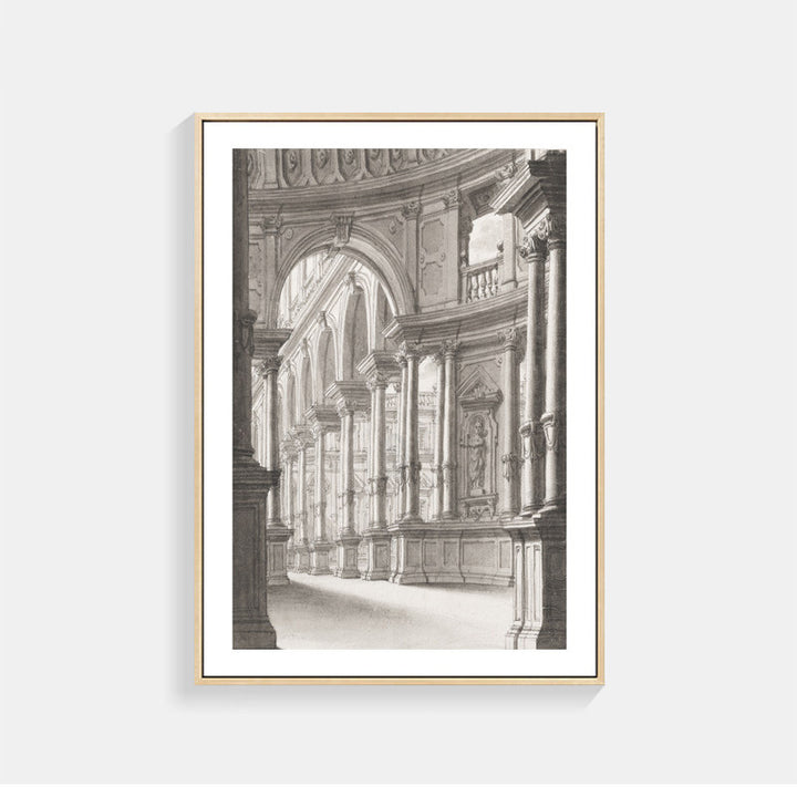 Architectural Sketch Wall Art for Interiors
