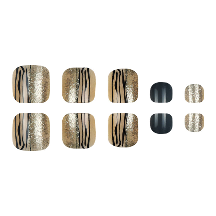 Stylish Decorative Press-On Toenails Kalsten