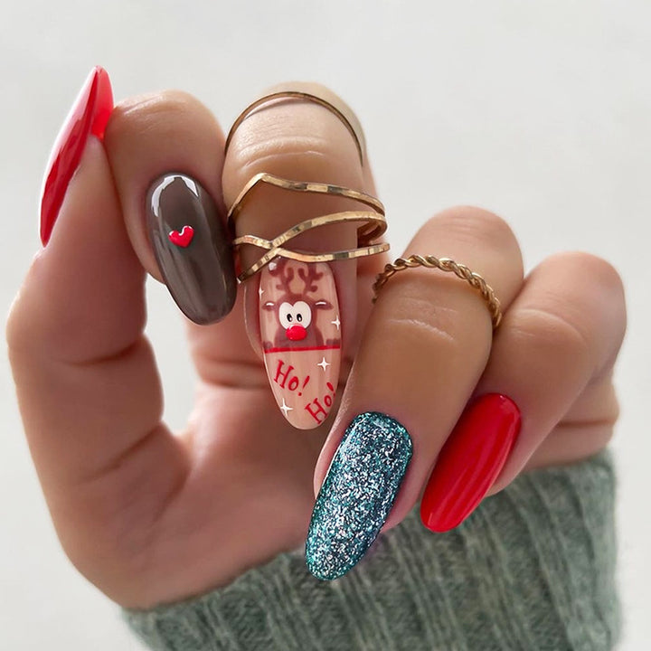 Artistic Holiday-Themed Press-On Nails Kit kalsten