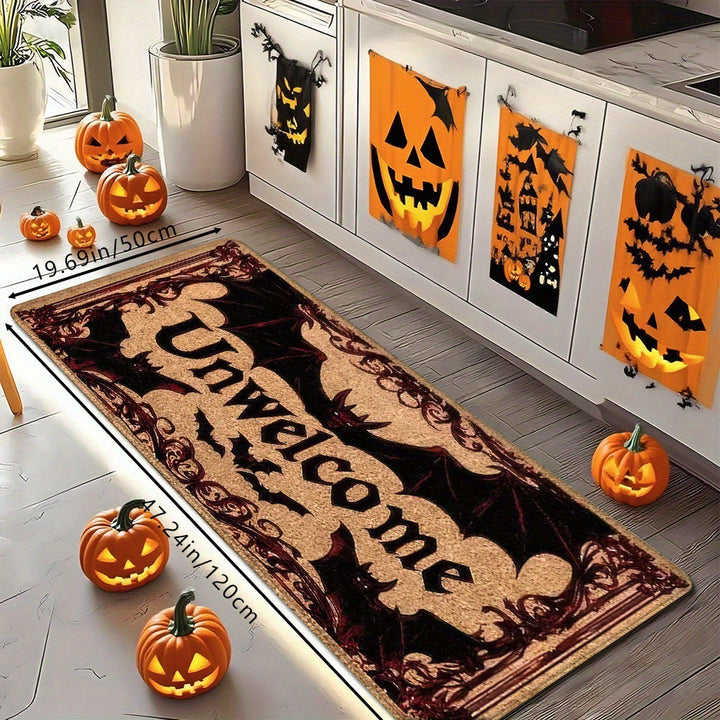 Halloween-Themed Welcome Mat