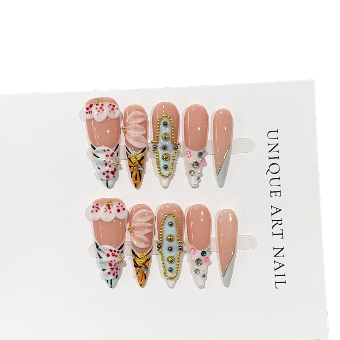 Artistic Press-On Nail Designs