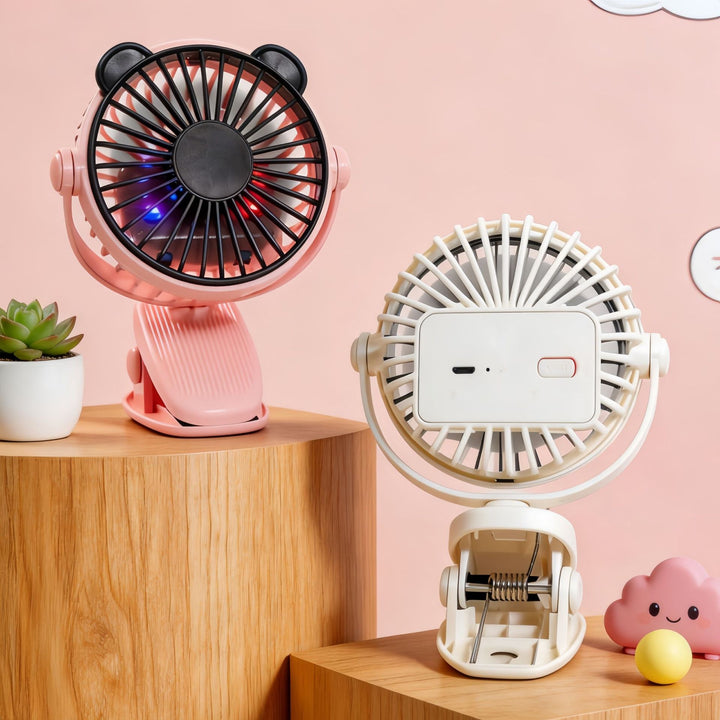 Ladies portable USB fan with flexible tilt mechanism Kalsten
