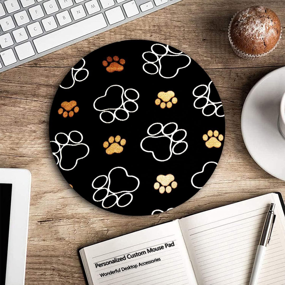 Artistic Round Desk Pad
