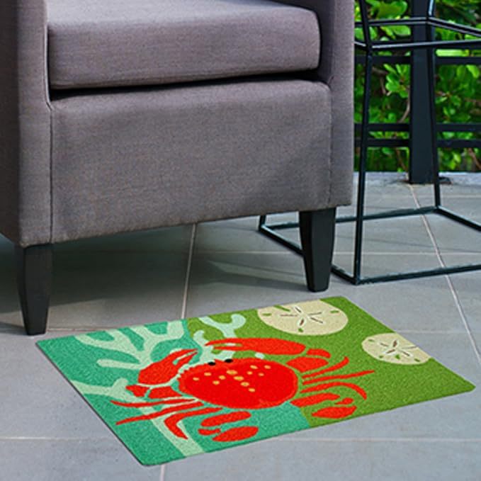 Colorful Coast-Themed Kitchen Mat
