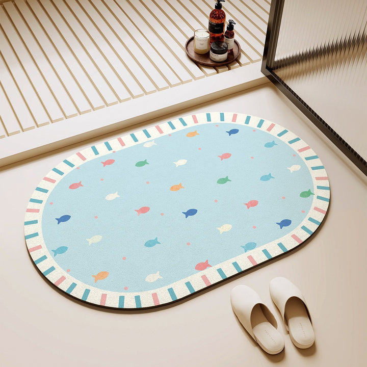 Cute Puppy-Themed Area Mat