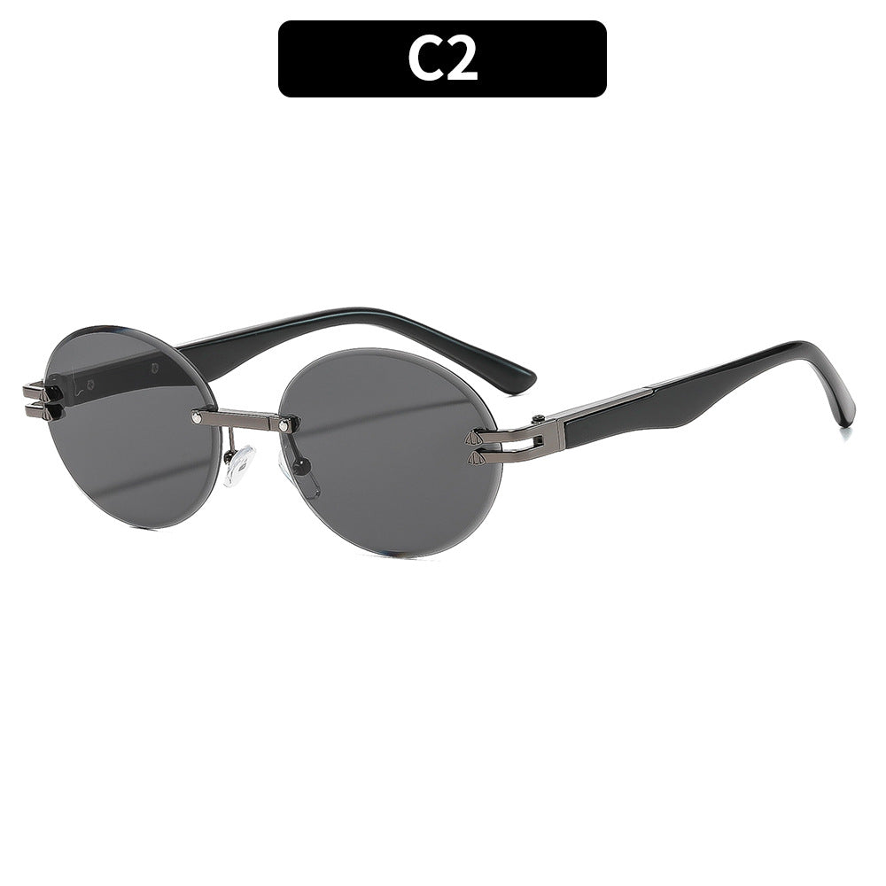 Elegant Look Stylish Round Frame Sunglasses