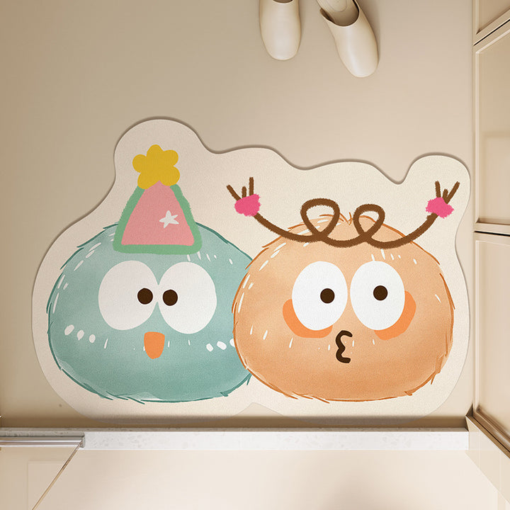 Interactive Cartoon Character Floor Mat
