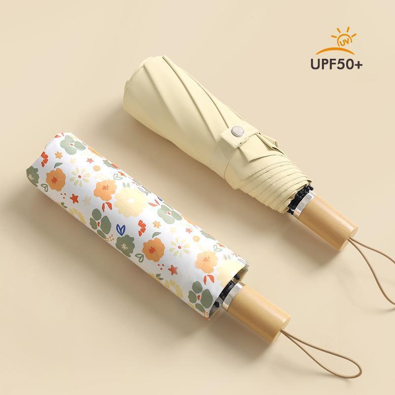 Ladies elegant and colorful folding umbrella with floral design Kalsten