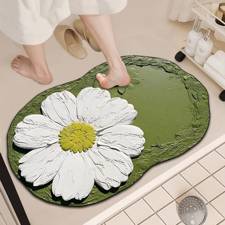 Luxurious Floral Design Bath Mat Kalsten