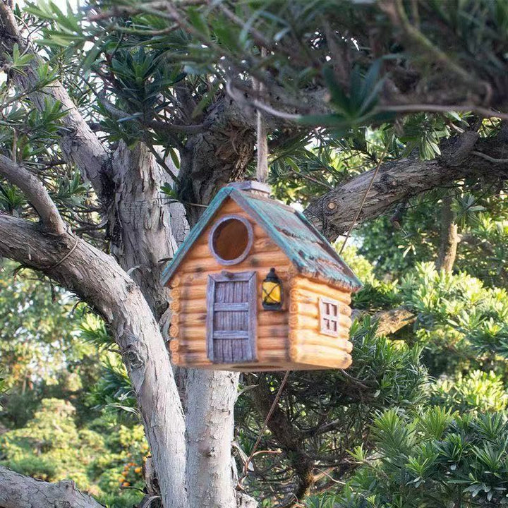 Decorative birdhouse in rustic construction style Kalsten